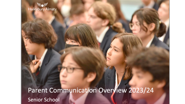 Parent Communication Overview Senior School 2023-2024