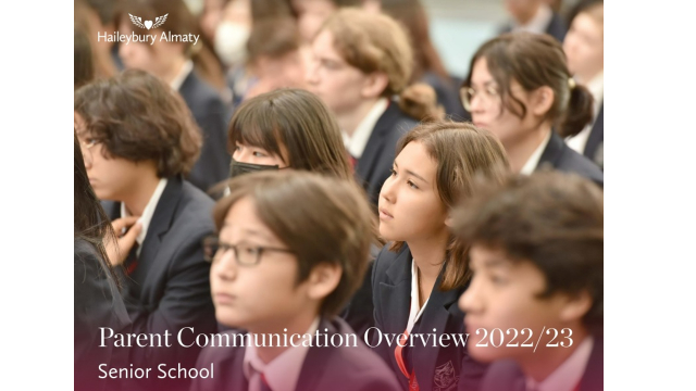 Parent Communication Overview Senior School 2022-2023