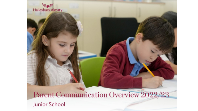 Parent Communication Overview Junior School 2022-2023